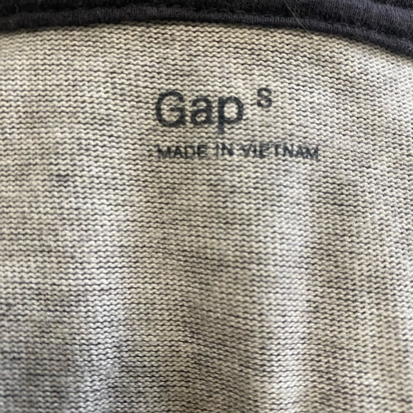 GAP Men's Shawl-Collar Cardigan V-neck Button Front Size Small Charcoal - Picture 6 of 7